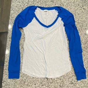 PINK baseball long sleeve shirt